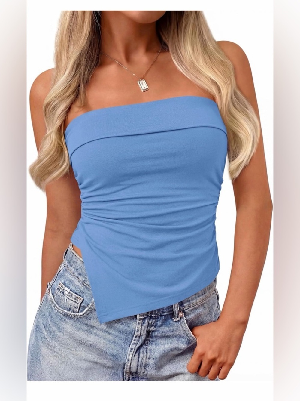 🆕Women’s Strapless Asymmetric Tube Top